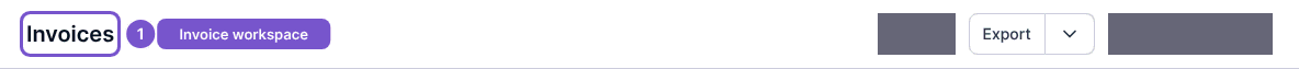 Sales and Payment invoice workspace with the Invoices heading highlighted